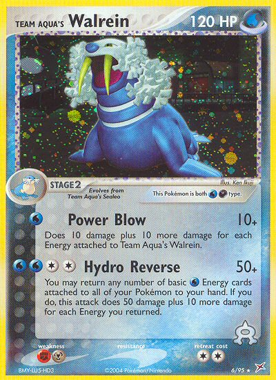 Team Magma v Aqua Holo Team Aqua's Walrein #6/95